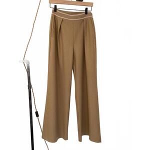 NEW MALEJ women's wide leg trouser in camel